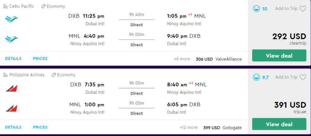 Amazing Flight Deals In and Out of Dubai - Points of Arabia